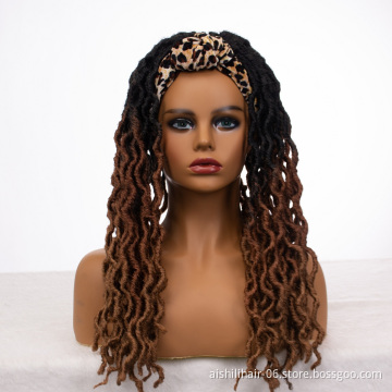 aishili  headband wigs for black woman  curly headband wig synthetic headband wig